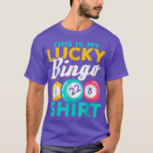 Camiseta Jogador De Bingo Este É Meu Bingo Engraçado De Sor