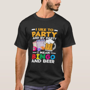 Camiseta Jogador de Bingo Eu Gosto de Festa Bingo Cerveja D