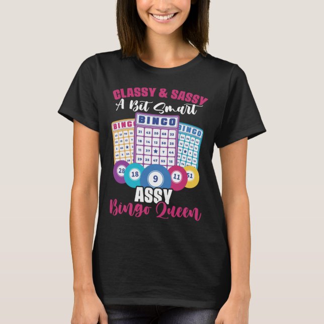 Camiseta Jogador de Bingo Jogando Lottery Bingo Card Bingo  (Frente)