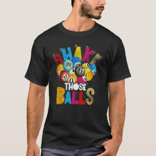 Camiseta Jogador de Bingo Loteria Apostas Agite Essas Bolas