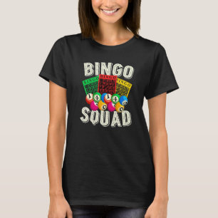 Camiseta Jogador de Bingo Loteria Esquadrão de Bingo Aposta
