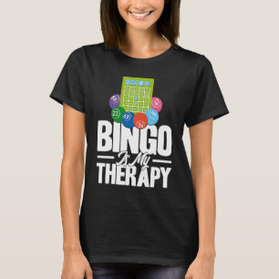 Camiseta Jogador de Bingo O Bingo É Minha Terapia