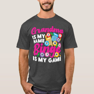 Camiseta Jogador de Bingo Vovó Vovó É Meu Nome Bingo É M