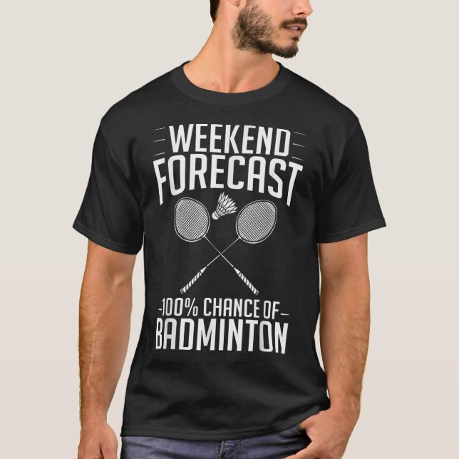 Camiseta Jogador de Birdie Racket de Badminton Shuttle (Frente)