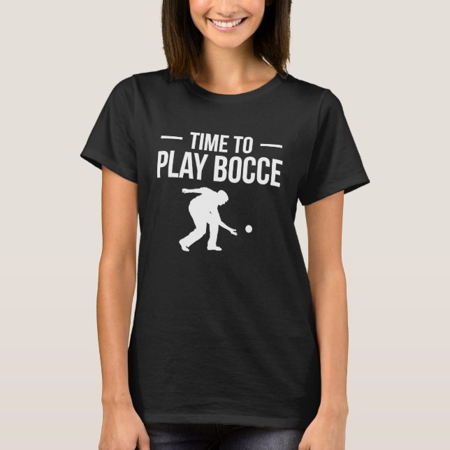 Camiseta Jogador de Bocce Bocce Ball (Frente)