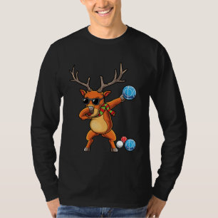 Camiseta Jogador de Bola de Renas Bocce Natal Equipe de Boc