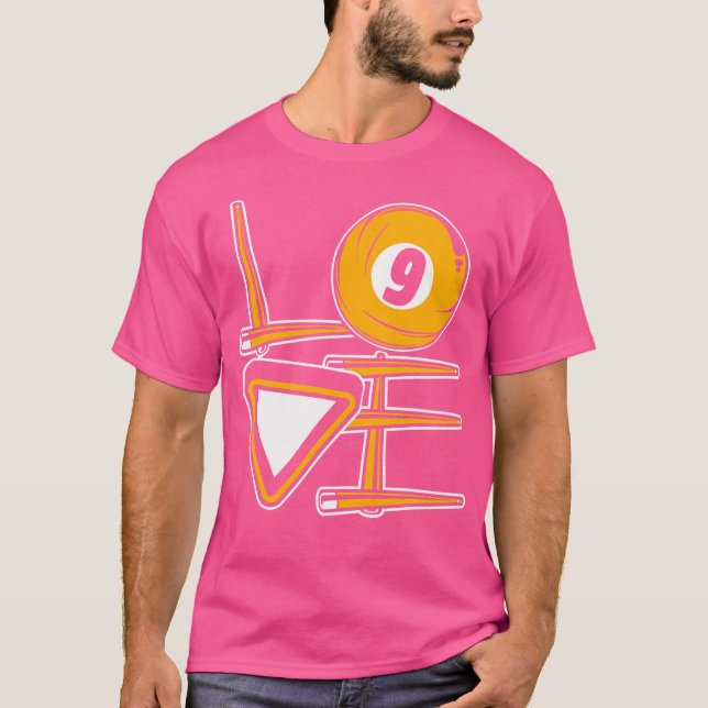 Camiseta Jogador de Bolas de Piscina de Amor (Frente)