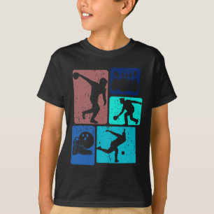 Camiseta Jogador de Boliche Engraçado Bowler Vintage Bowl G