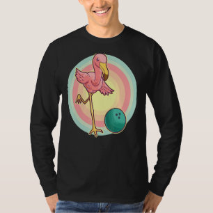 Camiseta Jogador de Boliche Flamingo, Rosa, Legal, Bebês-de