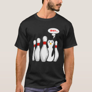 Camiseta Jogador de Boliche Para Clube de Boliche Penguim J