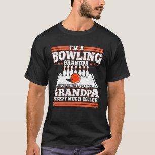 Camiseta Jogador de Boliches, avô Bowler, avô, presente