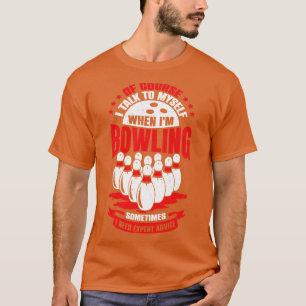 Camiseta Jogador de Boliches Engraçado Jogo Esporte Dom Bow