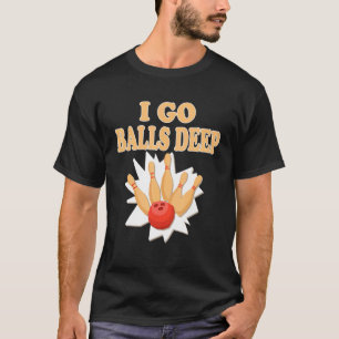 Camiseta Jogador de Boliches Profundas do Bowler Go Balls