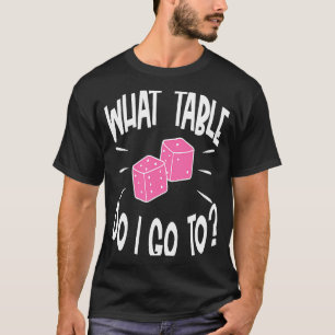 Camiseta Jogador de Bunco Que Noite de Jogo de Dados de Mes