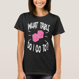 Camiseta Jogador de Bunco Que Noite de Jogo de Dados de Mes