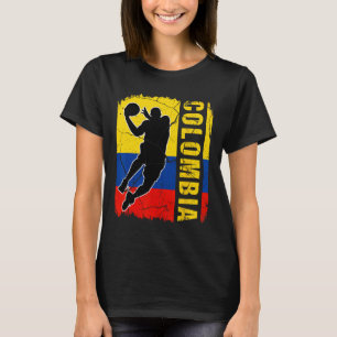 Camiseta Jogador de Bysketbyll Colombiano Bandeira Bysketby