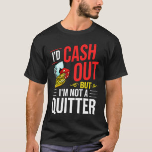 Camiseta Jogador de Cartões do Jogo da Máquina do Casino