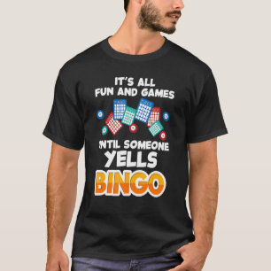 Camiseta Jogador De Casino Do Jogo Do Bingo Para Mulheres l