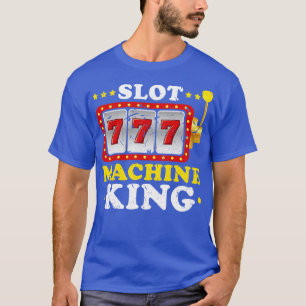 Camiseta Jogador de cassino do Rei Gambler da Máquina de Sl