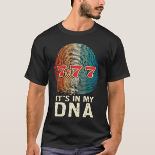 Camiseta Jogador de Cassino Está no Meu DNA Caça-Níquel Jog