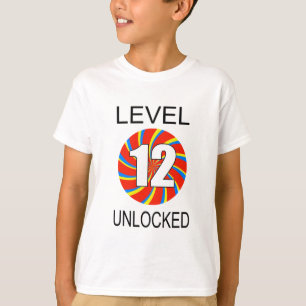 Camiseta Jogador de computador de aniversário do 12