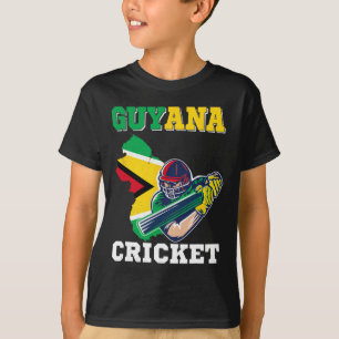 Camiseta Jogador de críquete da Guiana Bandeira Jersey Espo