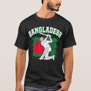 Camiseta Jogador de críquete do Bangladesh Design