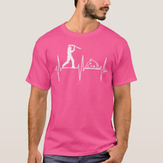 Camiseta Jogador de críquete Eu Amo Gatos Cricketer Esporte