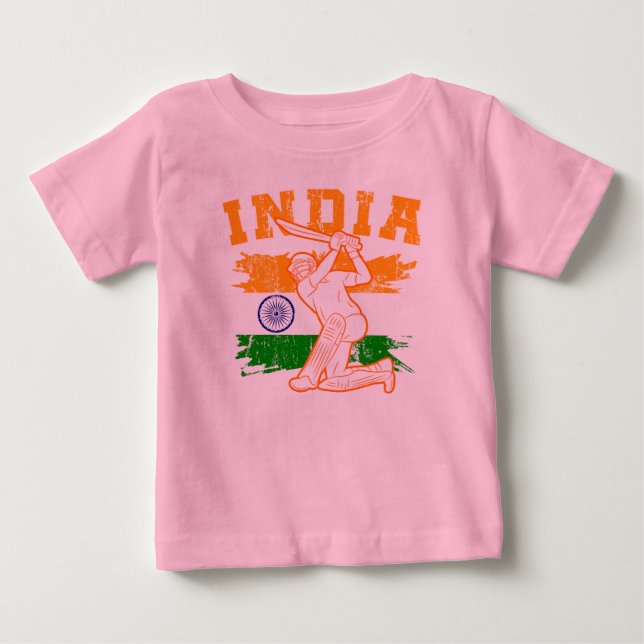 Camiseta Jogador de críquete indiano (Frente)