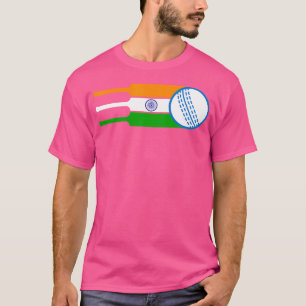 Camiseta Jogador de Críquete Indiano Fãs de Críquete Índia