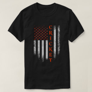 Camiseta Jogador de críquete Roupa dos EUA Flag Cricket Ame