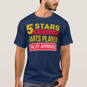 Camiseta Jogador de Dardos de 5 Estrelas - Dardos Engraçado