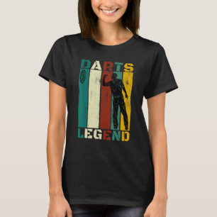 Camiseta Jogador de dardos de lenda das negras jogando espo