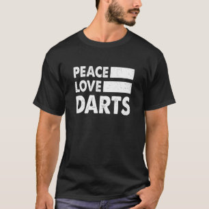 Camiseta Jogador de dardos do Peace Love Darts Triple 20 Bu
