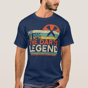 Camiseta Jogador de Dardos Pai O Homem O Mito As Trevas