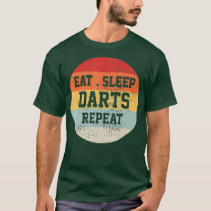 Camiseta Jogador de dardos retrorreflector Vintage Engraçad