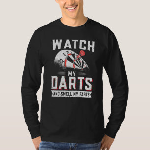 Camiseta Jogador De Dart Darts Assista Minhas Trevas E Chei
