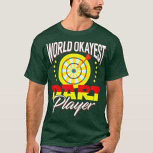 Camiseta Jogador de Dart Engraçado do Okayest