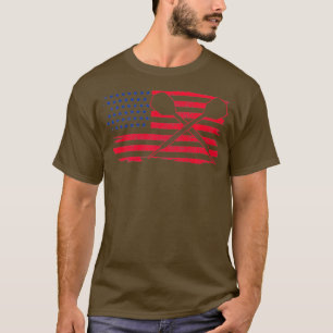 Camiseta Jogador de Darts de Mens - American Flag Patriotic