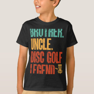 Camiseta Jogador de Disco Golfe Irmão Tio Lenda do Disco Go