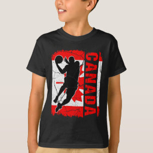 Camiseta Jogador de disquetbyll canadense Flag Bysketbyll