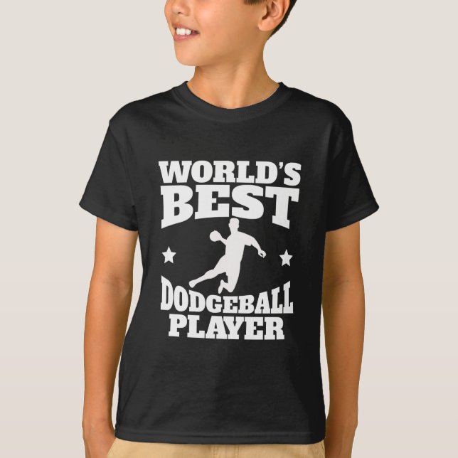 Camiseta Jogador de Dodgeball dos mundos o melhor (Frente)