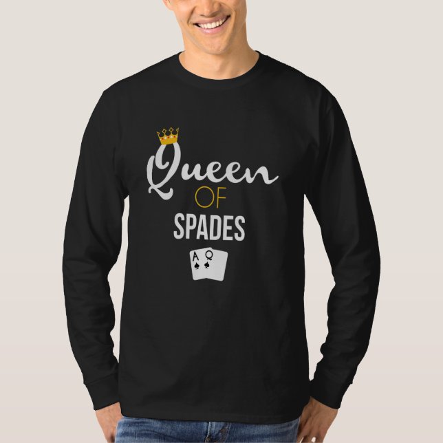 Camiseta Jogador de Espadas do Jogo da Rainha de Espadas (Frente)