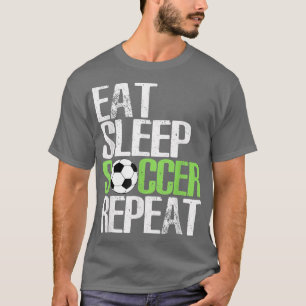 Camiseta Jogador de esporte Legal, repita o futebol