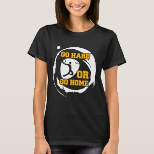 Camiseta Jogador De Esportes De Basquete Vai Duro Ou Vai Pa