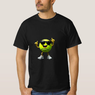 Camiseta Jogador de Esportes de Bola de Tênis