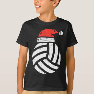 Camiseta Jogador de Esportes de Natal do Voleibol Santa Hat