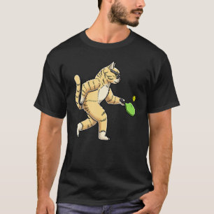 Camiseta Jogador de Esportes de Pickleball Racket Paddle