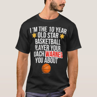 Camiseta Jogador de estrelas clássico de basquete com 10 an
