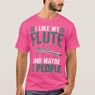 Camiseta Jogador de Flauta Engraçado da Banda Marching